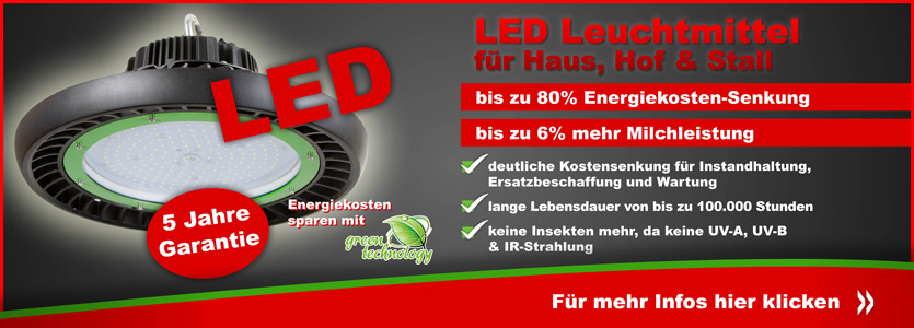 LED Beleuchtung fr Stall, Haus & Hof